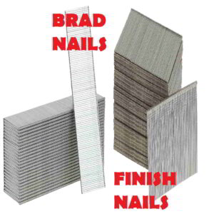 Brad nail vs Finishing nail